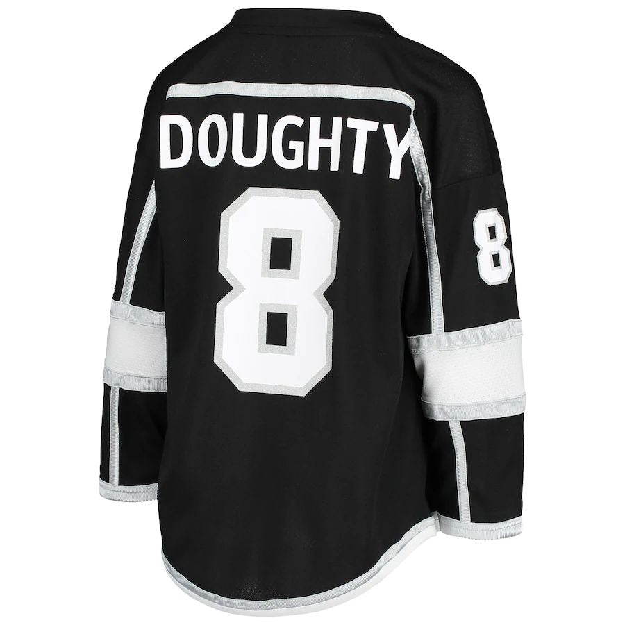 LA.Kings #8 Drew Doughty Home Replica Player Jersey  Black Stitched American Hockey Jersey UNEC