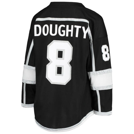 LA.Kings #8 Drew Doughty Home Replica Player Jersey  Black Stitched American Hockey Jersey UNEC