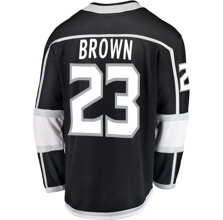 LA.Kings #23 Dustin Brown Fanatics Branded Breakaway Player Jersey  Black Stitched American Hockey Jersey UNEC