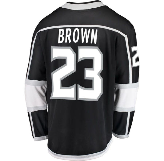 LA.Kings #23 Dustin Brown Fanatics Branded Breakaway Player Jersey  Black Stitched American Hockey Jersey UNEC
