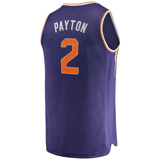 P.Suns #2 Elfrid Payton Fanatics Branded  2021-22 Fast Break Replica Jersey Icon Edition Purple Stitched American Basketball Jersey UNEC