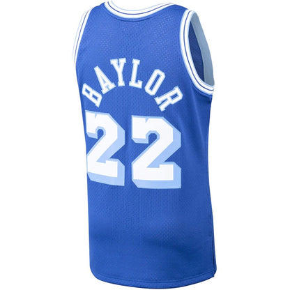 LA.Lakers #22 Elgin Baylor Mitchell & Ness 1960-61 Hardwood Classics Swingman Player Jersey Royal Stitched American Basketball Jersey UNEC