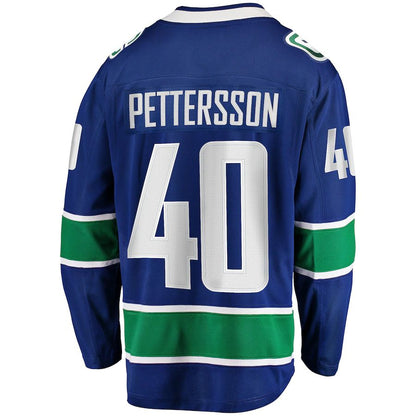 V.Canucks #40 Elias Pettersson Fanatics Branded 2019-20 Home Premier Breakaway Player Jersey  Stitched American Hockey Jersey UNEC