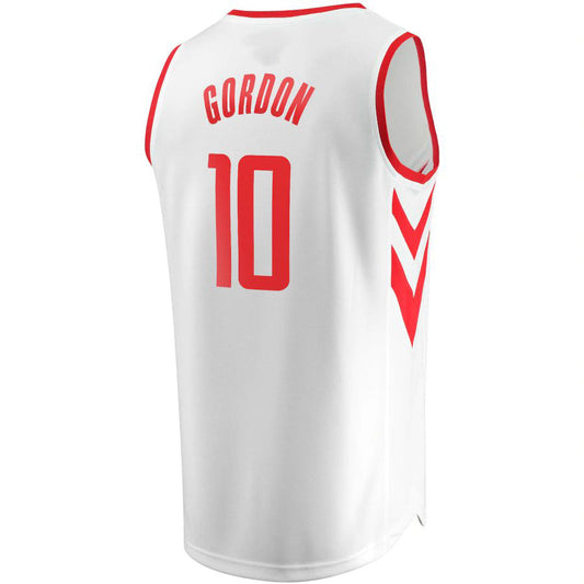 H.Rockets #10 Eric Gordon Fanatics Branded Fast Break Player Replica Jersey Association Edition White Stitched American Basketball Jersey UNEC