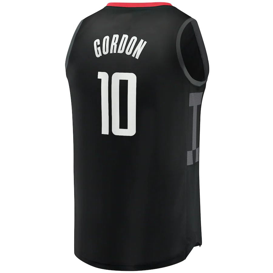 H.Rockets #10 Eric Gordon Fanatics Branded Fast Break Replica Player Jersey Statement Edition Black Stitched American Basketball Jersey UNEC