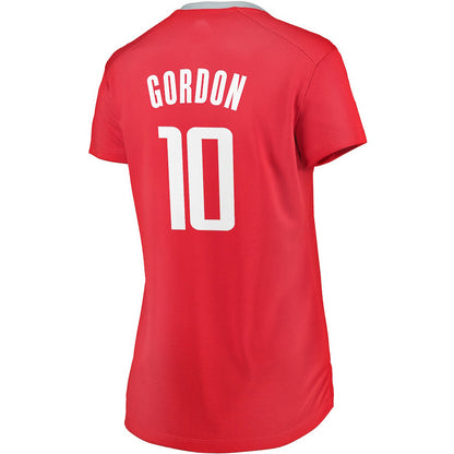 H.Rockets #10 Eric Gordon Fanatics Branded Fast Break Player Replica Jersey Icon Edition Red Stitched American Basketball Jersey UNEC
