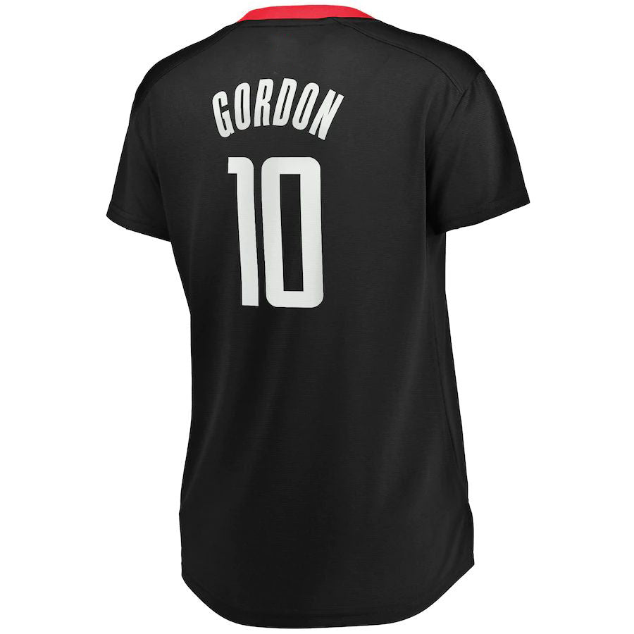 H.Rockets #10 Eric Gordon Fanatics Branded Women's Fast Break Player Replica Jersey Statement Edition Black Stitched American Basketball Jersey UNEC