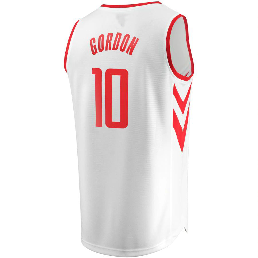 H.Rockets #10 Eric Gordon Fanatics Branded Fast Break Replica Player Jersey Association Edition White Stitched American Basketball Jersey UNEC