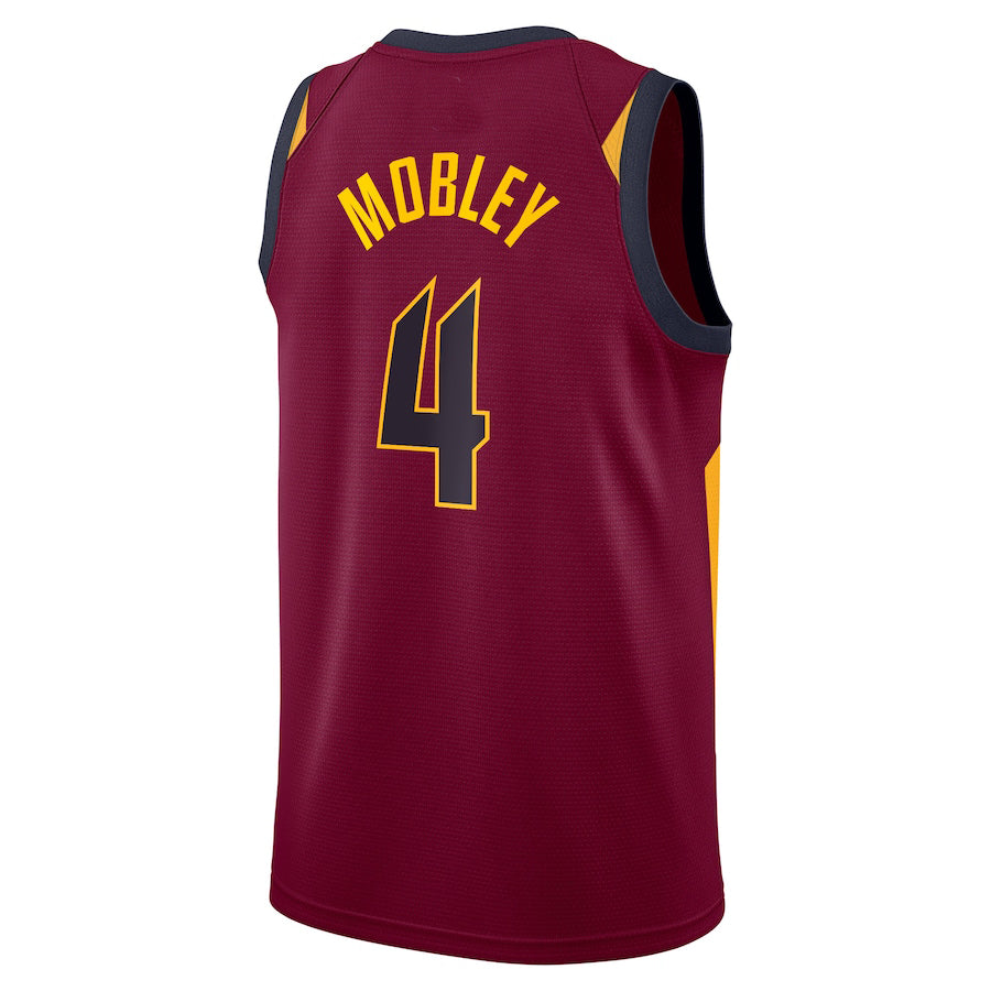 C.Cavaliers #4 Evan Mobley 2021 Draft First Round Pick Swingman Jersey Wine Icon Edition Stitched American Basketball Jersey UNEC