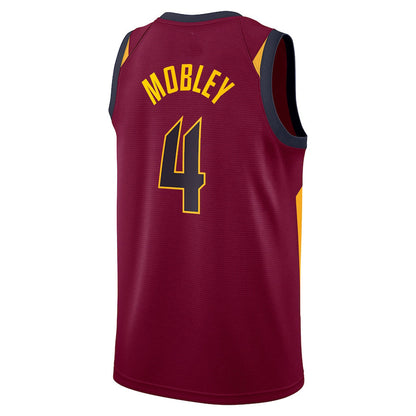 C.Cavaliers #4 Evan Mobley 2021 Draft First Round Pick Swingman Jersey Wine Icon Edition Stitched American Basketball Jersey UNEC