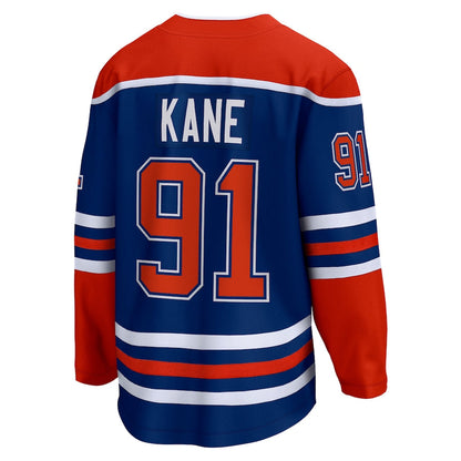 E.Oilers #91 Evander Kane Fanatics Branded Home Breakaway Player Jersey Royal Stitched American Hockey Jersey UNEC