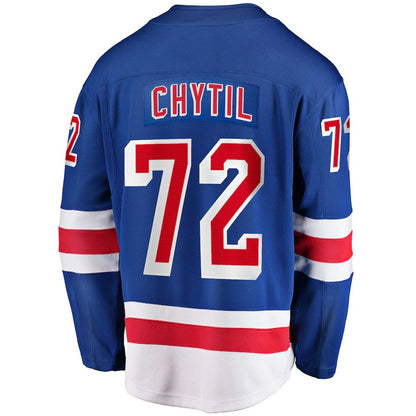 NY.Rangers #72 Filip Chytil Fanatics Branded Home Breakaway Jersey Blue Blue Stitched American Hockey Jersey UNEC
