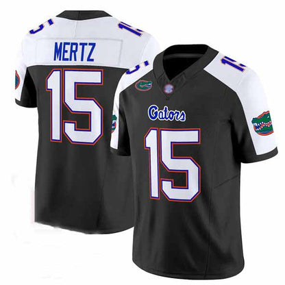F.Gators #15 Graham Mertz Black Alternate 2024 F.U.S.E. Florida Patch Vapor Limited Stitched Football American College Jerseys