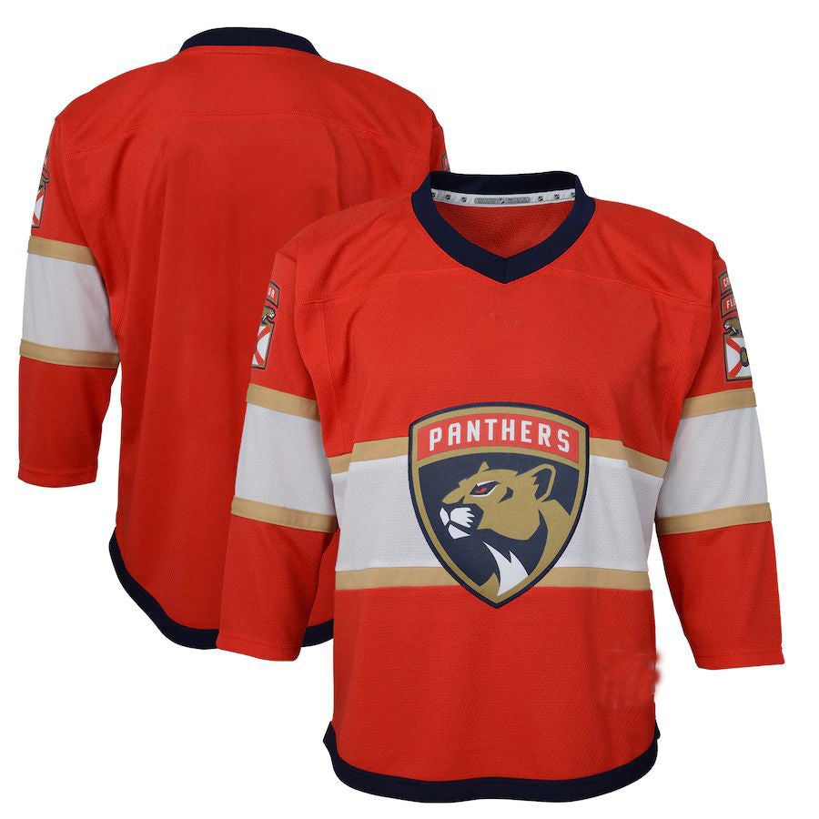 F.Panthers Preschool Home Replica Jersey Red Stitched American Hockey Jersey UNEC