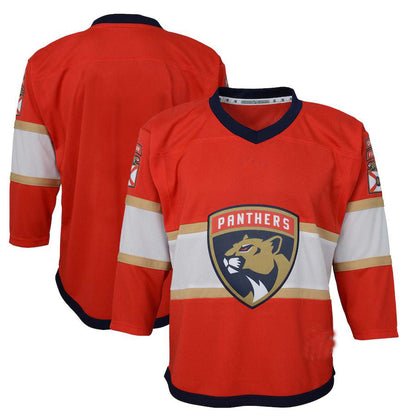 F.Panthers Preschool Home Replica Jersey Red Stitched American Hockey Jersey UNEC