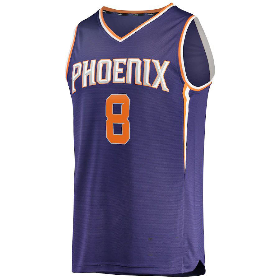P.Suns #8 Frank Kaminsky III Fanatics Branded  Fast Break Player Jersey Icon Edition Purple Stitched American Basketball Jersey UNEC