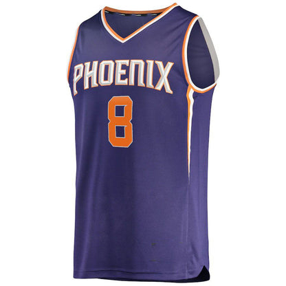 P.Suns #8 Frank Kaminsky III Fanatics Branded  Fast Break Player Jersey Icon Edition Purple Stitched American Basketball Jersey UNEC