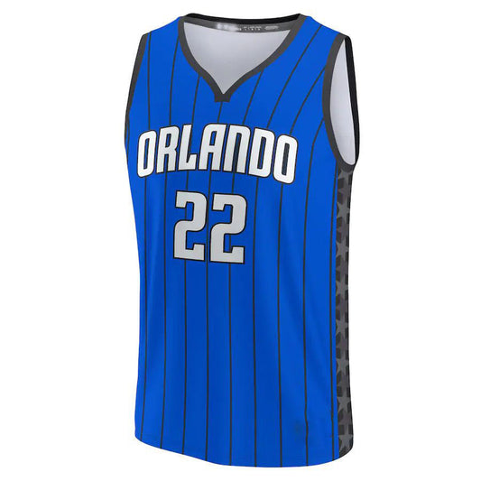 O.Magic #22 Franz Wagner Fanatics Branded 2022-23 Fast Break Replica Jersey Statement Edition Blue Stitched American Basketball Jersey UNEC