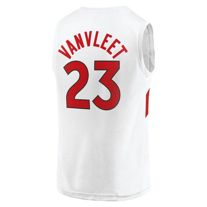 T.Raptors #23 Fred VanVleet Fanatics Branded Fast Break Replica Jersey White Association Edition Stitched American Basketball Jersey UNEC