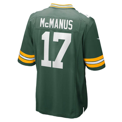 GB.Packers #17 Brandon McManus Green Team Game American Football Jerseys UNEC