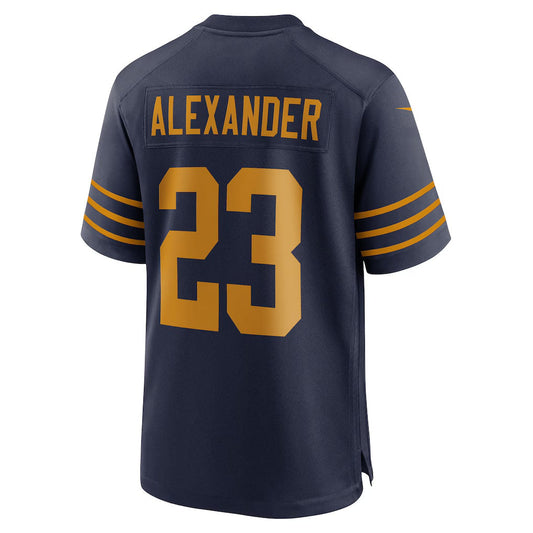 GB.Packers #23 Jaire Alexander Navy Alternate Game American Football Jerseys UNEC