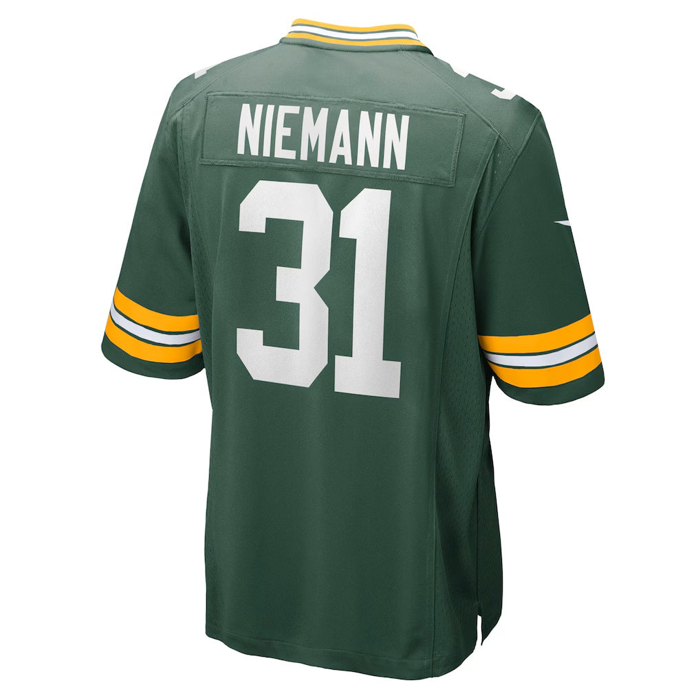 GB.Packers #31 Nick Niemann Green Team Game American Football Jerseys