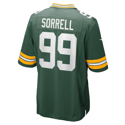 GB.Packers #99 Barryn Sorrell Green Team Game Stitched American Football Jerseys