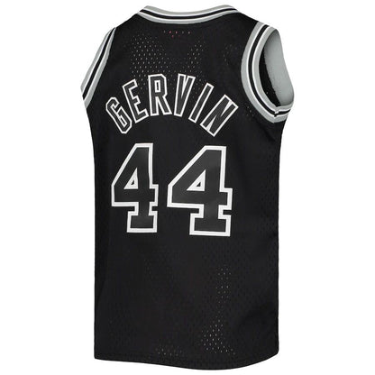 S.Antonio Spurs #44 George Gervin Mitchell & Ness  1978-79 Hardwood Classics Swingman Jersey Black Stitched American Basketball Jersey UNEC