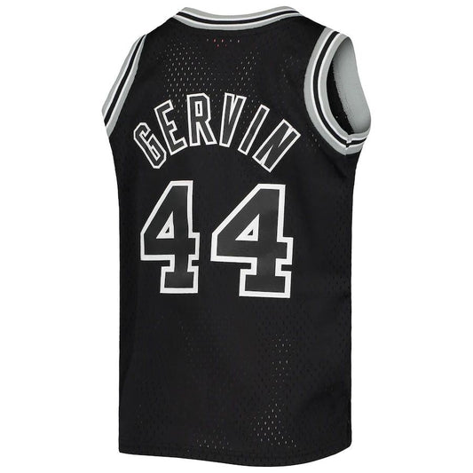 S.Antonio Spurs #44 George Gervin Mitchell & Ness  1978-79 Hardwood Classics Swingman Jersey Black Stitched American Basketball Jersey UNEC