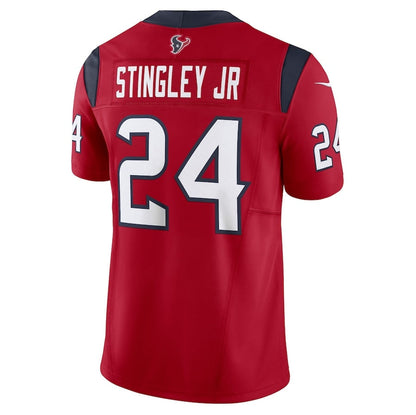 H.Texans #24 Derek Stingley Jr. Red Vapor F.U.S.E. Limited American Football Jersey
