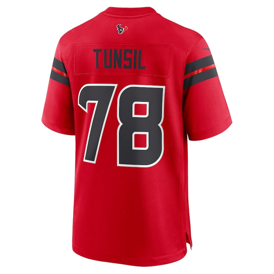 H.Texans #78 Laremy Tunsil Red Alternate Game American Football Jersey