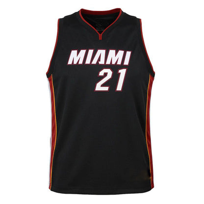 M.Heat #21 Hassan Whiteside wingman Jersey  Icon Edition Black Stitched American Basketball Jersey UNEC