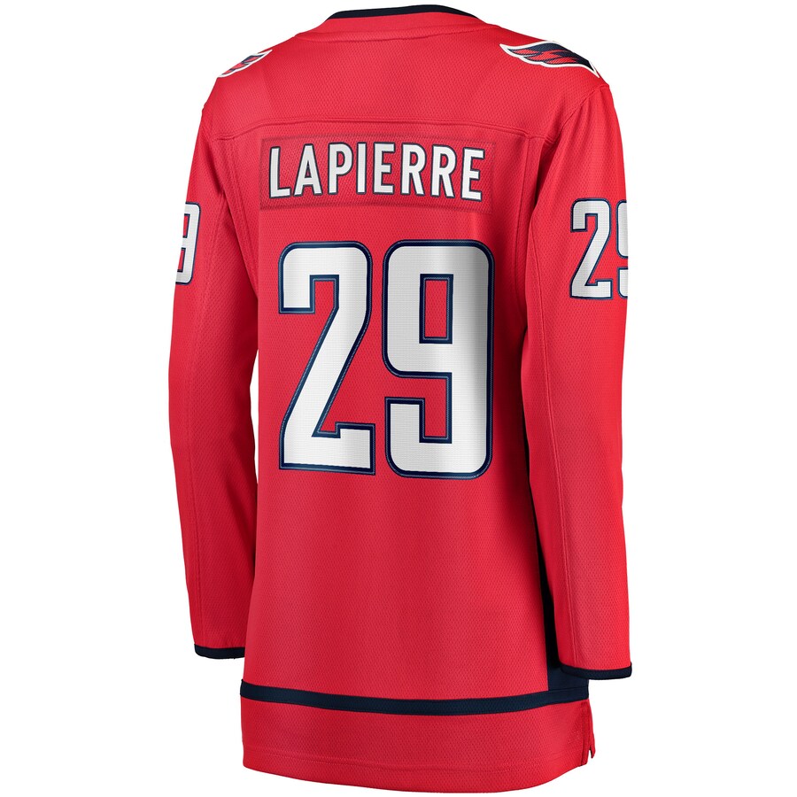W.Capitals #29 Hendrix Lapierre Fanatics Branded Home Breakaway Player Jersey Red Stitched American Hockey Jersey UNEC