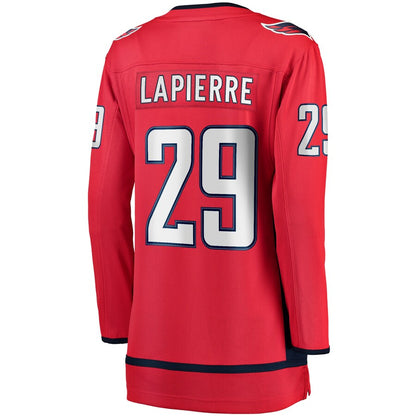 W.Capitals #29 Hendrix Lapierre Fanatics Branded Home Breakaway Player Jersey Red Stitched American Hockey Jersey UNEC