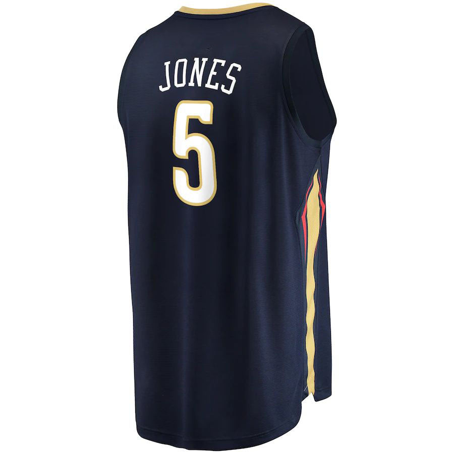 NO.Pelicans #5 Herbert Jones Fanatics Branded 2022-23 Fast Break Replica Jersey Icon Edition Icon Edition Navy Stitched American Basketball Jersey UNEC