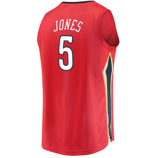 NO.Pelicans #5 Herbert Jones Fanatics Branded 2022-23 Fast Break Replica Jersey  Red Statement Edition Stitched American Basketball Jersey UNEC