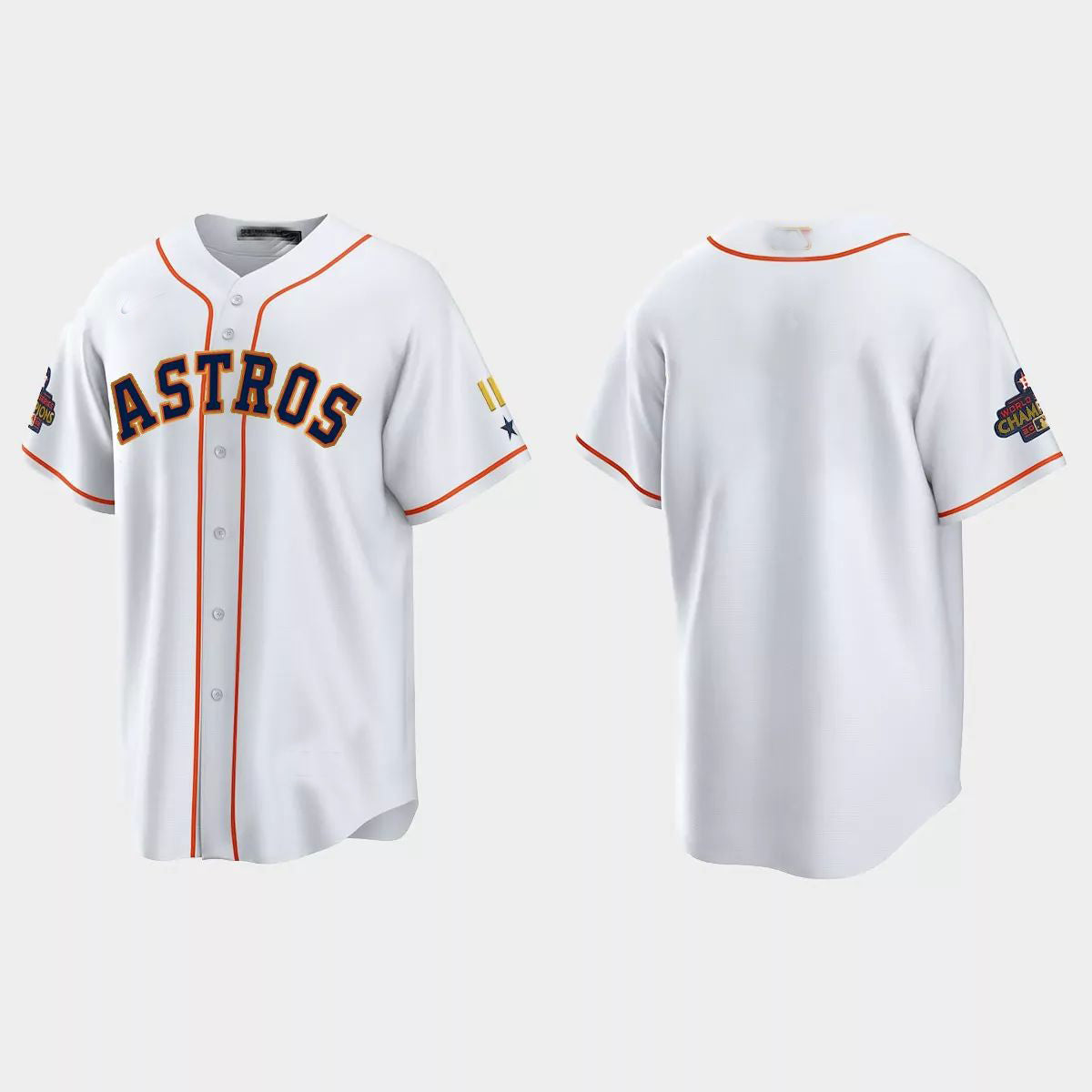 Houston Astros 2023 Gold Program Jersey ¨C White Stitches Baseball Jerseys