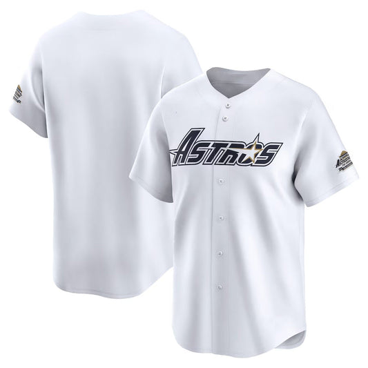 Houston Astros Throwback Cooperstown Collection Limited Jersey - White Stitched Baseball Jersey