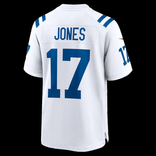IN.Colts #17 Daniel Jones White Game Stitched American Football Jerseys UNEC