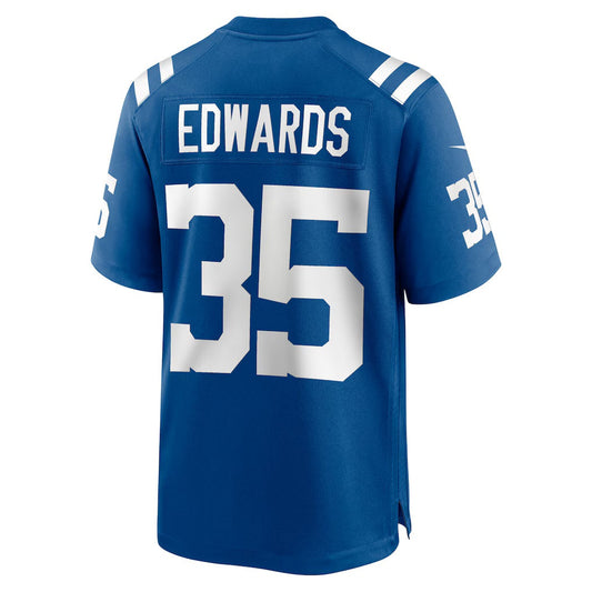 IN.Colts #35 Johnathan Edwards Royal Team Game Stitched American Football Jerseys UNEC