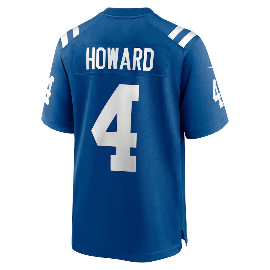 IN.Colts #4 Xavien Howard Royal Team Game American Football Jerseys