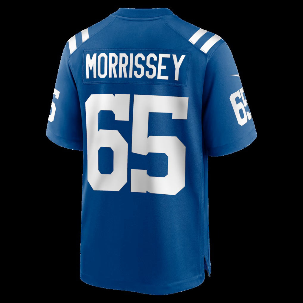 IN.Colts #65 Jimmy Morrissey Royal Team Game Stitched American Football Jerseys UNEC