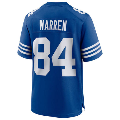 IN.Colts #84 Tyler Warren Royal Alternate Game Stitched American Football Jerseys UNEC