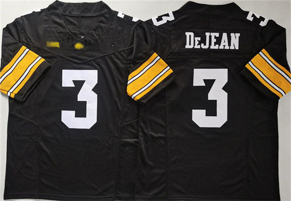 I.Hawkeyes #3 Cooper DeJean Black F.U.S.E. Stitched American College Jerseys