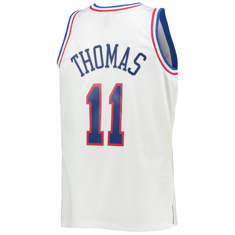 E.Conference #11 Isiah Thomas Mitchell & Ness Hardwood Classics 1992 All-Star Game Swingman Jersey White Stitched American Basketball Jersey UNEC