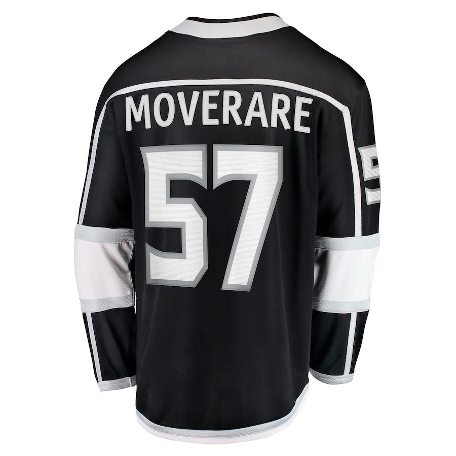 LA.Kings #57 Jacob Moverare Fanatics Branded Home Breakaway Player Jersey Black Stitched American Hockey Jersey UNEC