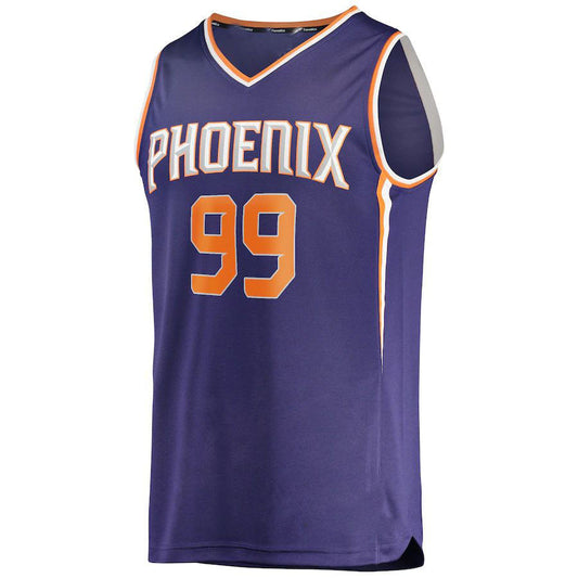 P.Suns #99 Jae Crowder Fanatics Branded  2021-22 Fast Break Replica Jersey Icon Edition Purple Stitched American Basketball Jersey UNEC