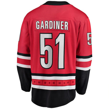 C.Hurricanes #51 Jake Gardiner Fanatics Branded Home Breakaway Player Jersey Red Stitched American Hockey Jersey UNEC