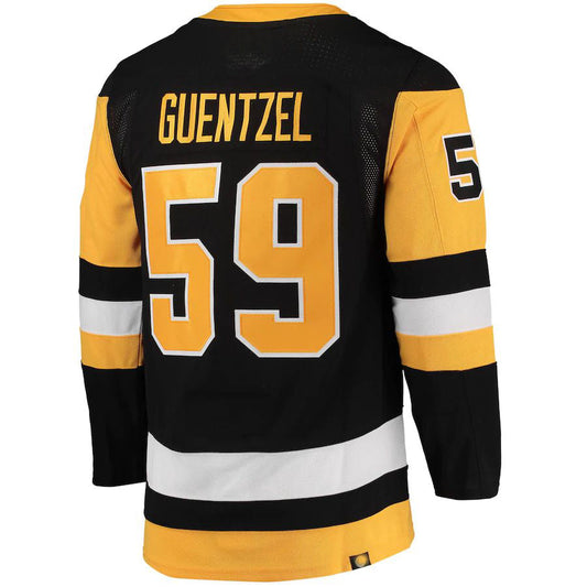 P.Penguins #59 Jake Guentzel Home Primegreen Authentic Pro Player Jersey Black Stitched American Hockey Jersey UNEC