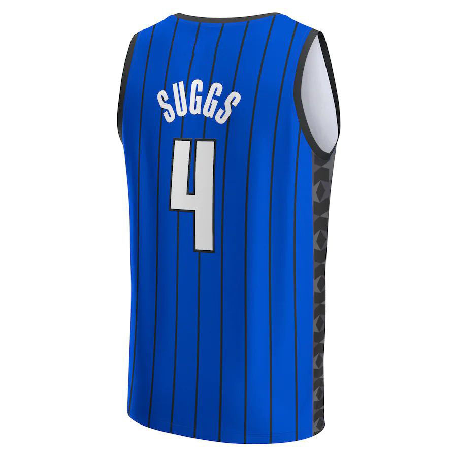 O.Magic #4 Jalen Suggs Fanatics Branded 2022-23 Fast Break Player Jersey Royal Statement Edition Stitched American Basketball Jersey UNEC